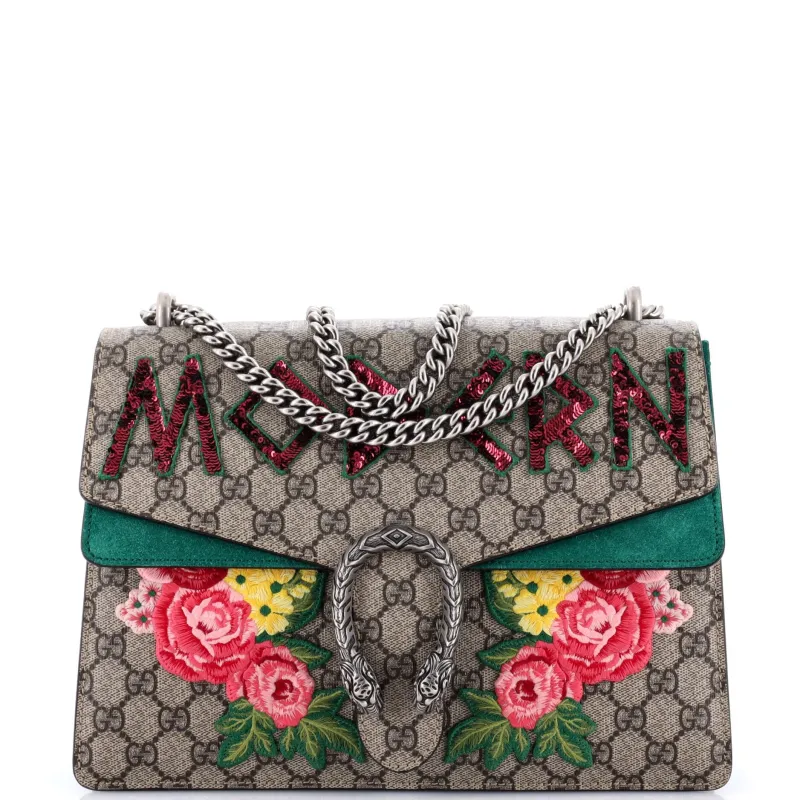 Pre-Loved Gucci Dionysus Bag Embellished GG Coated Canvas Medium sold by Zulily