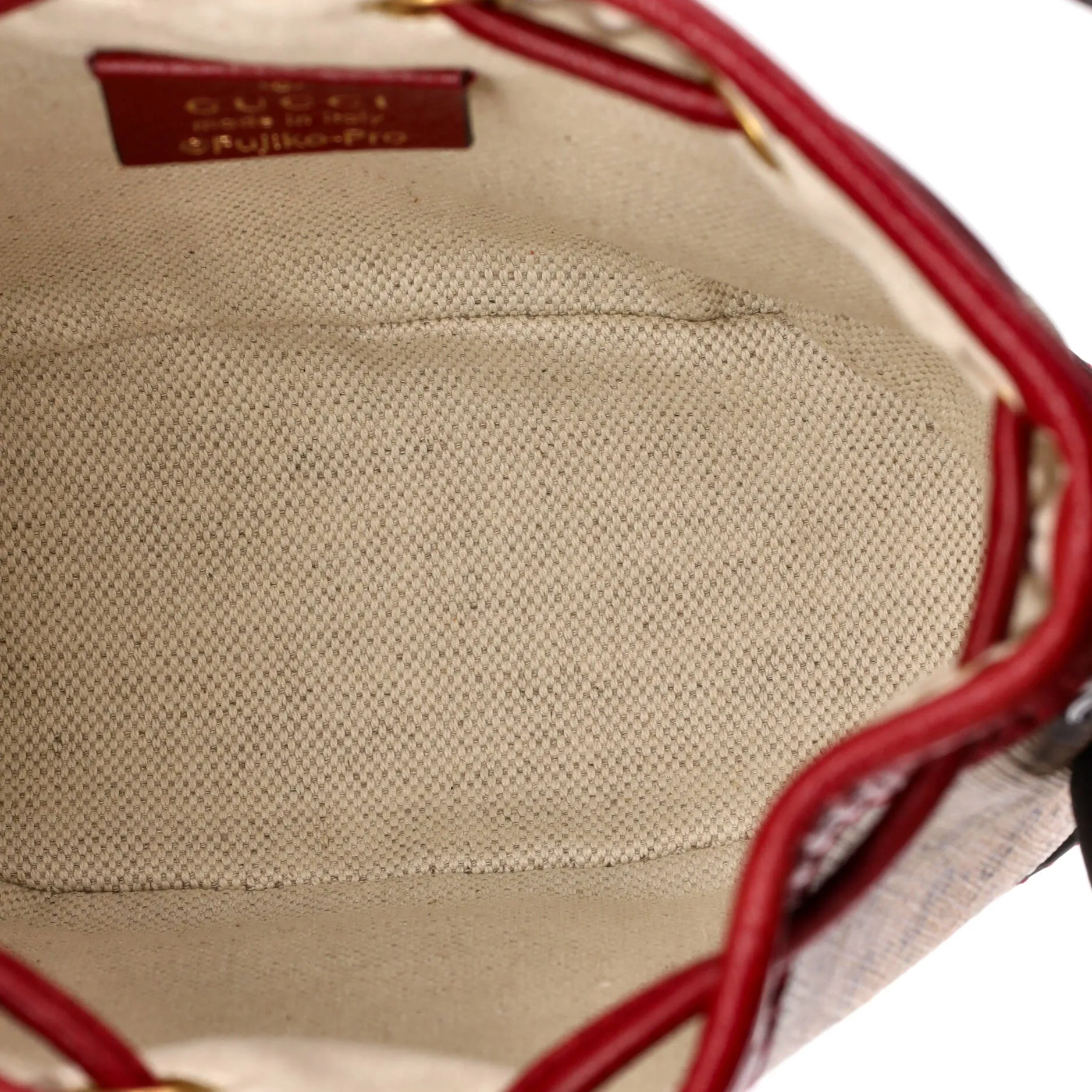 Pre-Loved Gucci Doraemon Bucket Bag Printed Mini GG Coated Canvas Mini sold by Zulily product image thumbnail 5