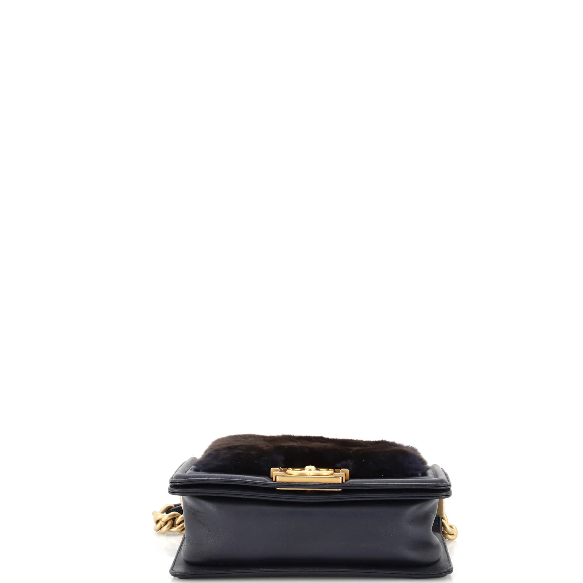 Pre-Loved Chanel Top Handle Boy Flap Bag Fur Small sold by Zulily product image thumbnail 5