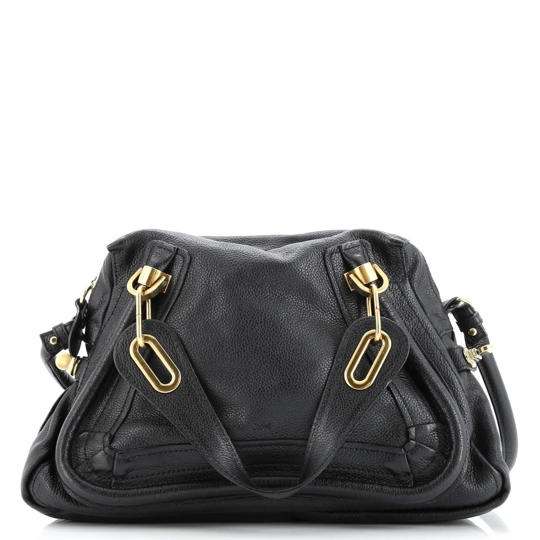 Pre-Loved Chloe Paraty Top Handle Bag Leather Medium sold by Zulily