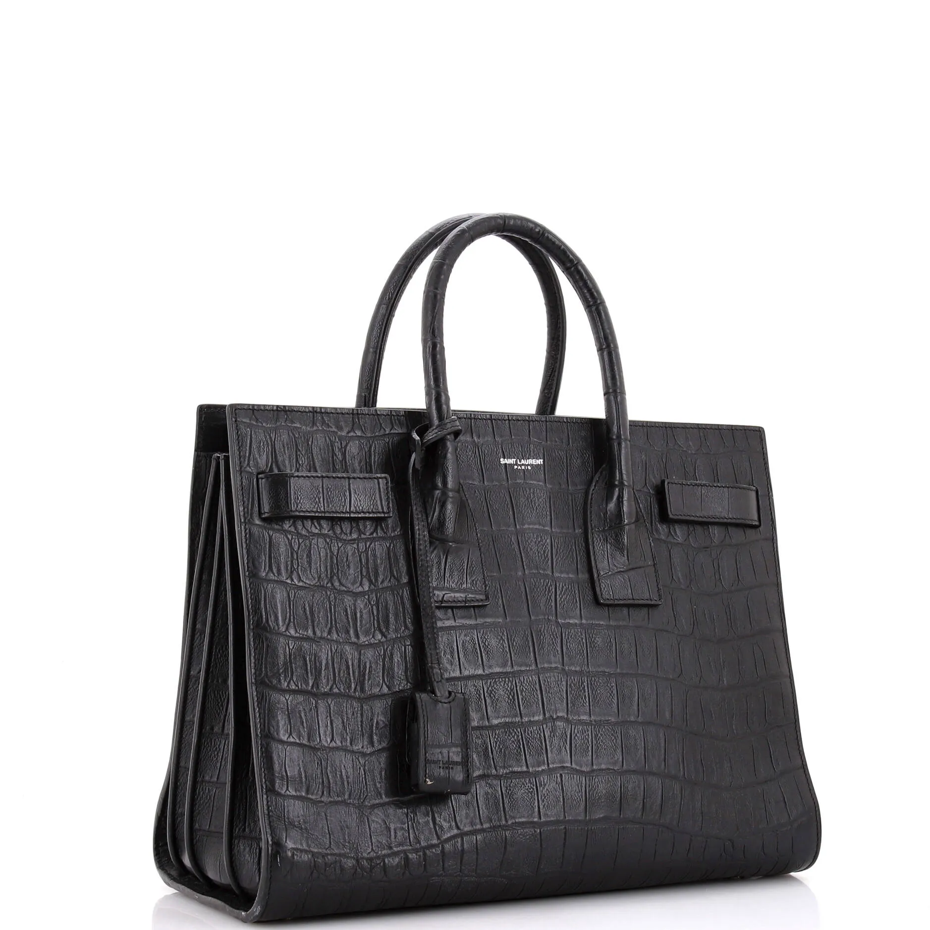 Pre-Loved Saint Laurent Sac de Jour Bag Crocodile Embossed Leather Small sold by Zulily product image thumbnail 2