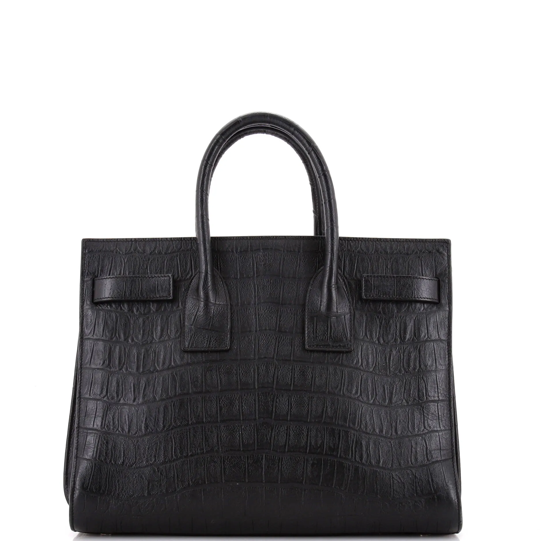 Pre-Loved Saint Laurent Sac de Jour Bag Crocodile Embossed Leather Small sold by Zulily product image thumbnail 3