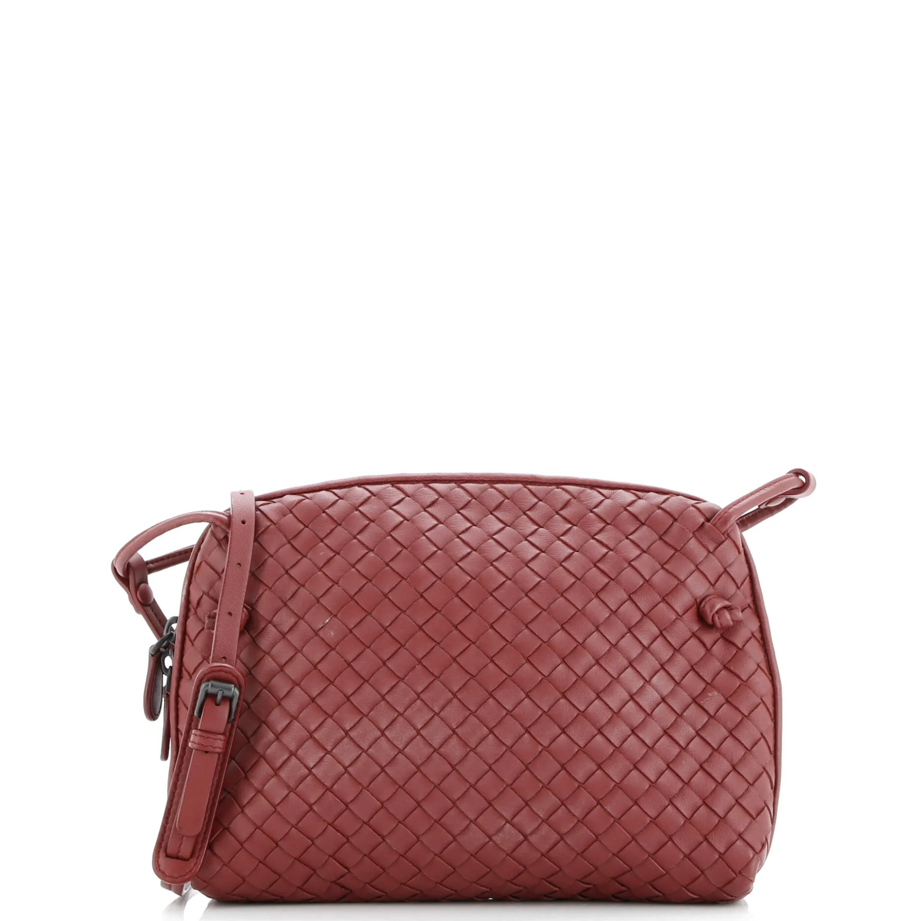 Pre-Loved Bottega Veneta Nodini Crossbody Bag Intrecciato Nappa Small sold by Zulily