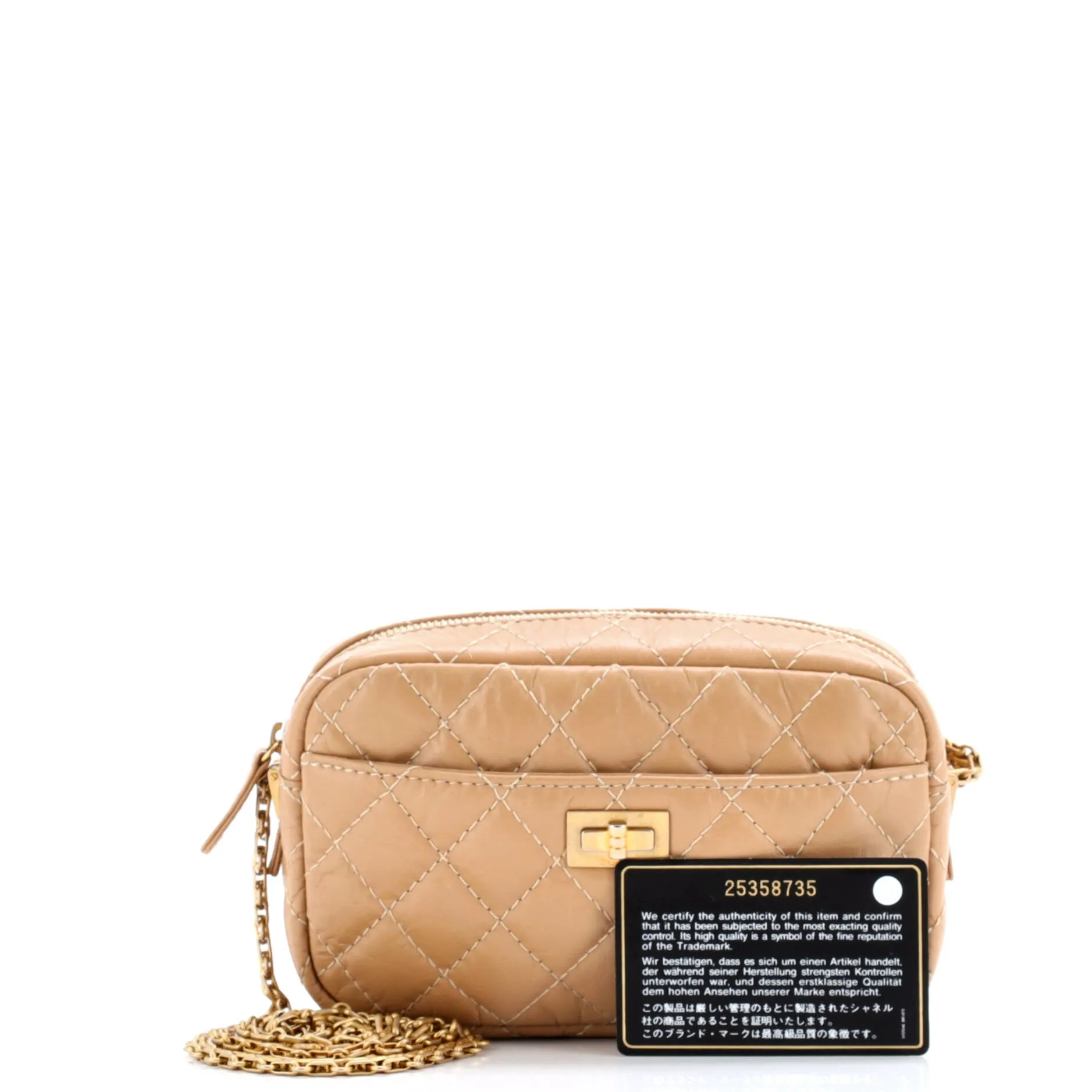 Pre-Loved Chanel Reissue Camera Crossbody Bag Quilted Aged Calfskin Mini sold by Zulily product image thumbnail 2