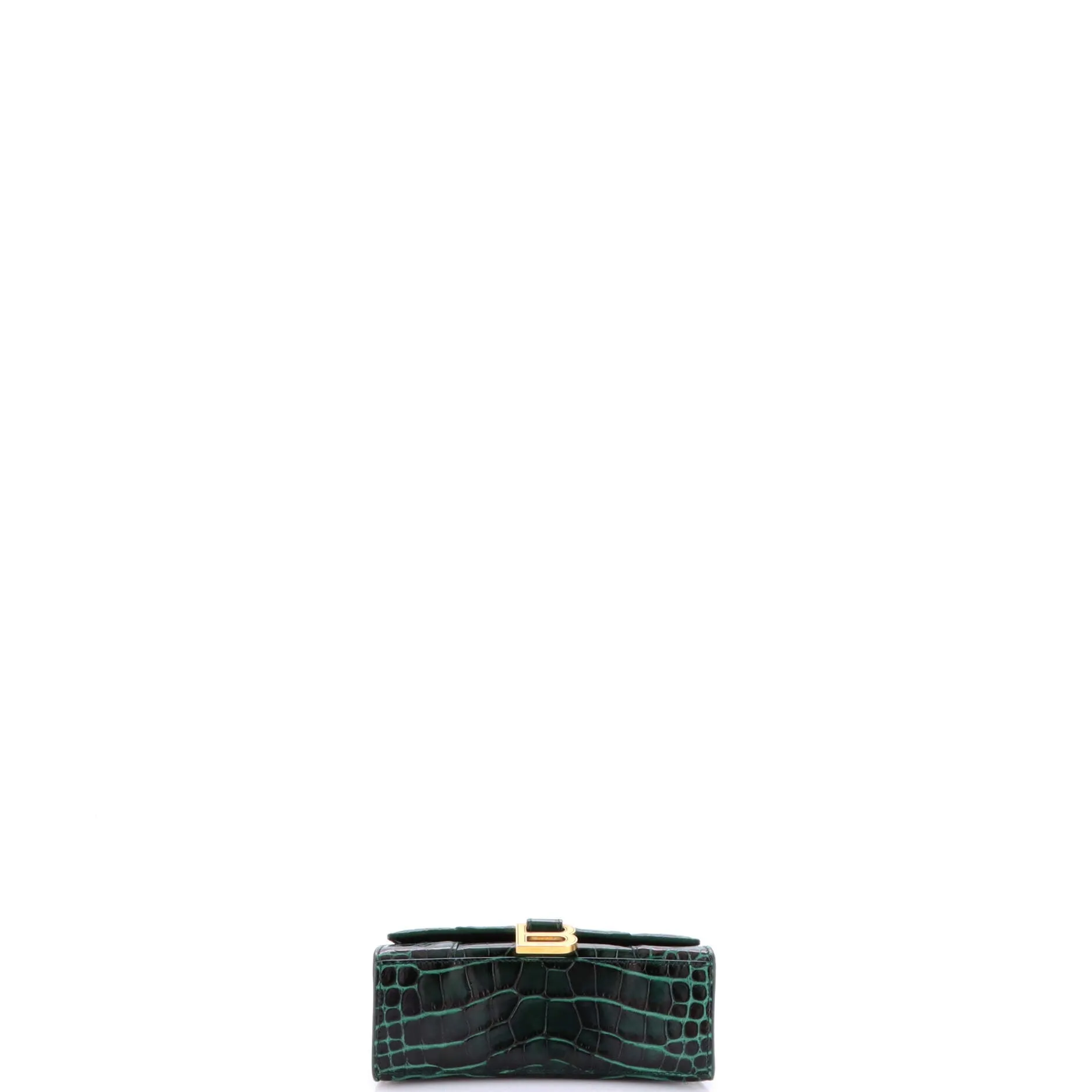 Pre-Loved Balenciaga Hourglass Top Handle Bag Crocodile Embossed Leather XS sold by Zulily product image thumbnail 4