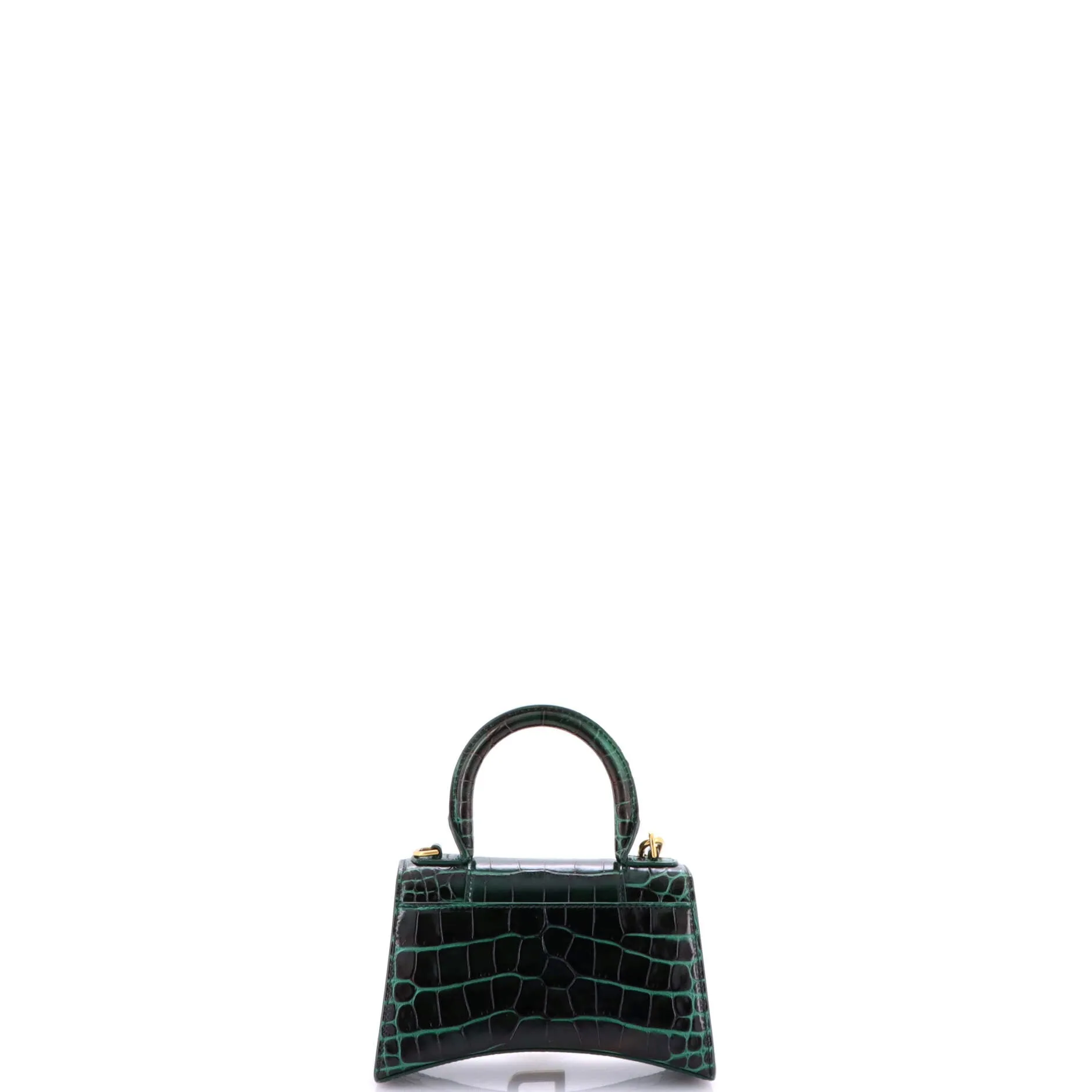 Pre-Loved Balenciaga Hourglass Top Handle Bag Crocodile Embossed Leather XS sold by Zulily product image thumbnail 3
