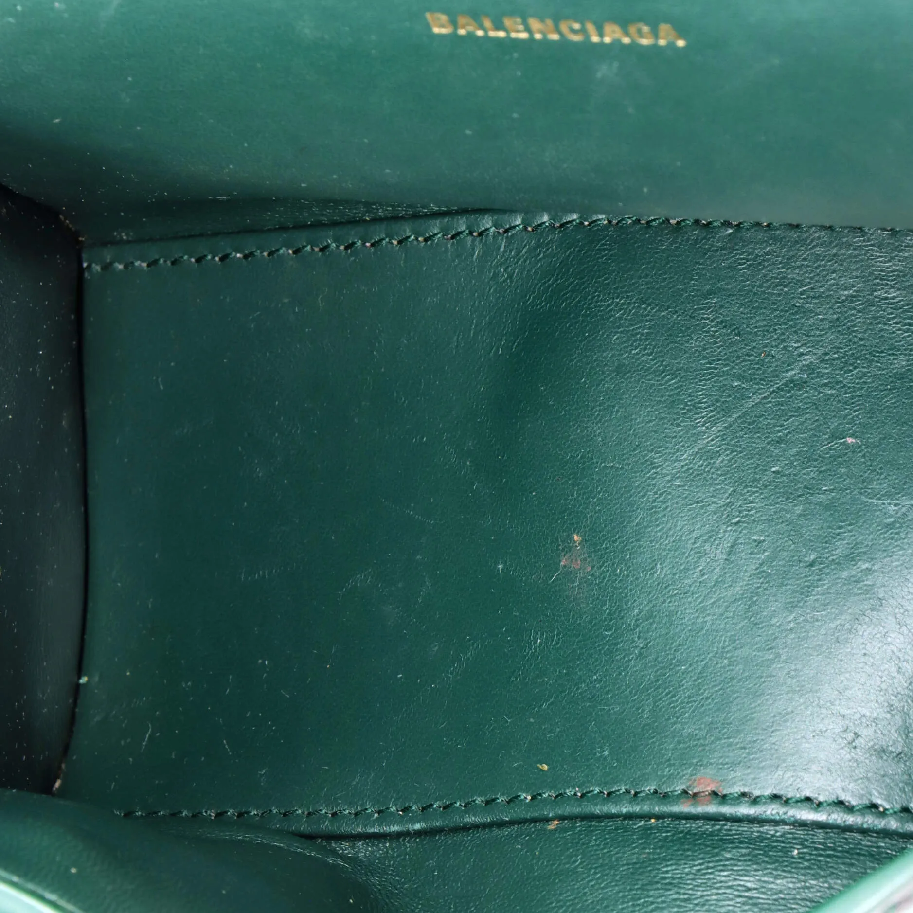 Pre-Loved Balenciaga Hourglass Top Handle Bag Crocodile Embossed Leather XS sold by Zulily product image thumbnail 5