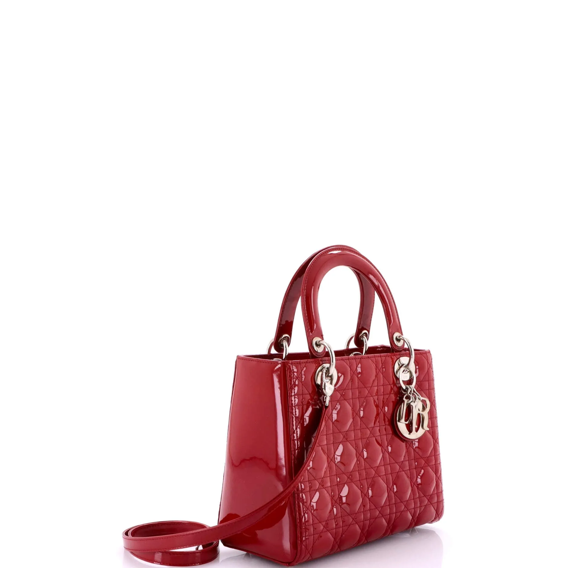 Pre-Loved Christian Dior Lady Dior Bag Cannage Quilt Patent Medium sold by Zulily product image thumbnail 2