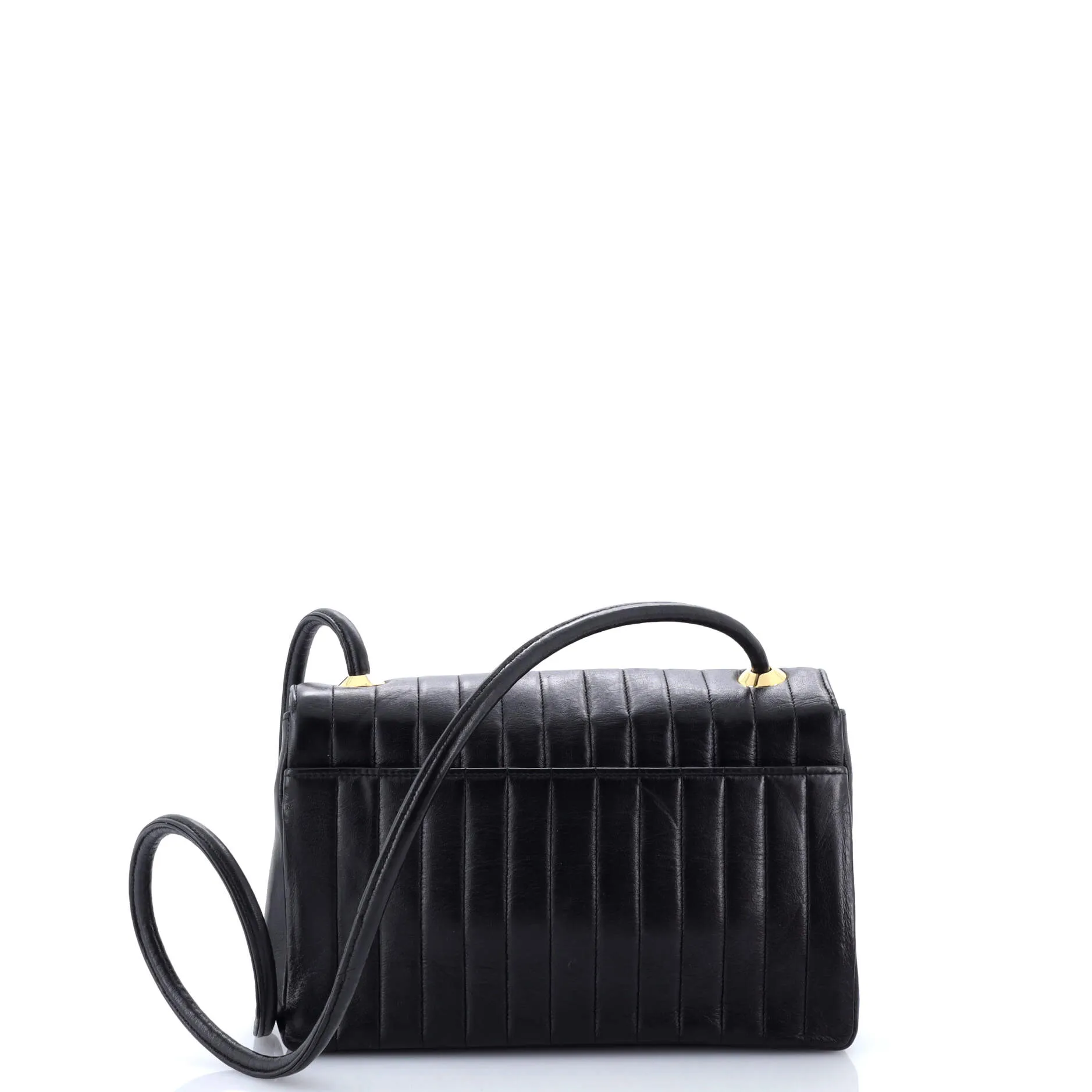 Pre-Loved Chanel Vintage CC Flap Shoulder Bag Vertical Quilt Lambskin Small sold by Zulily product image thumbnail 4