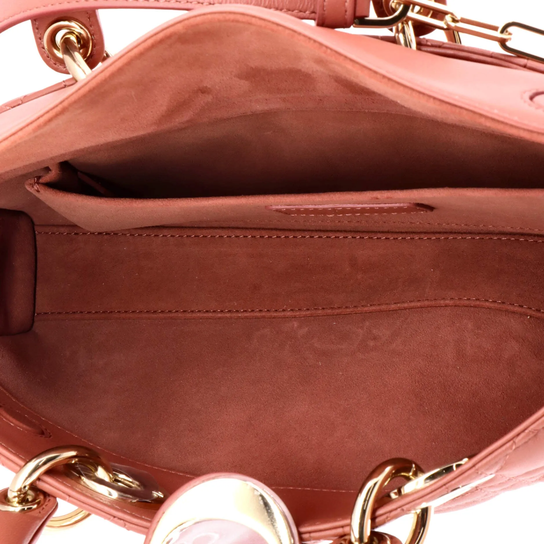 Pre-Loved Christian Dior Lady D-Joy Bag Cannage Quilt Lambskin Medium sold by Zulily product image thumbnail 5