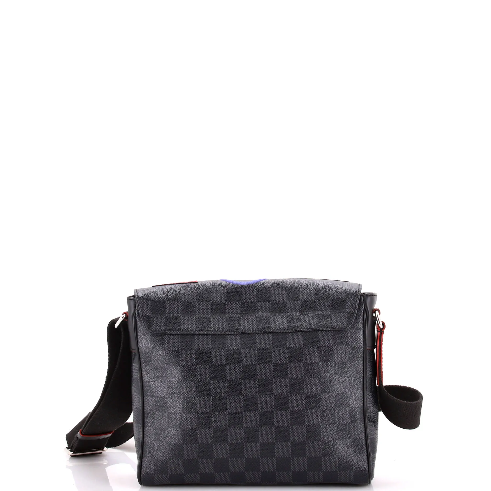 Pre-Loved Louis Vuitton District NM Messenger Bag Alps Patches Damier Graphite PM sold by Zulily product image thumbnail 3