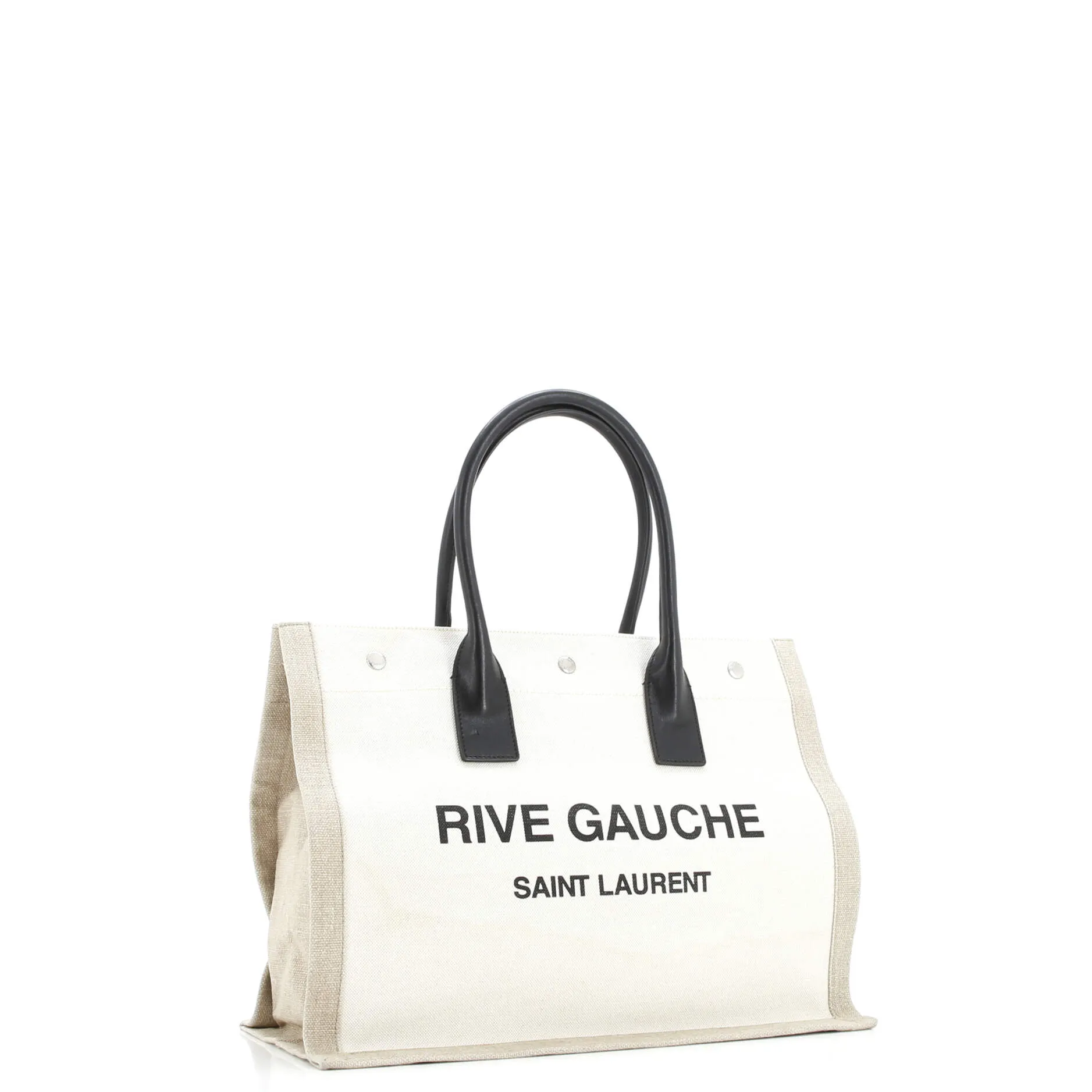 Pre-Loved Saint Laurent Rive Gauche Shopper Tote Canvas Small sold by Zulily product image thumbnail 2