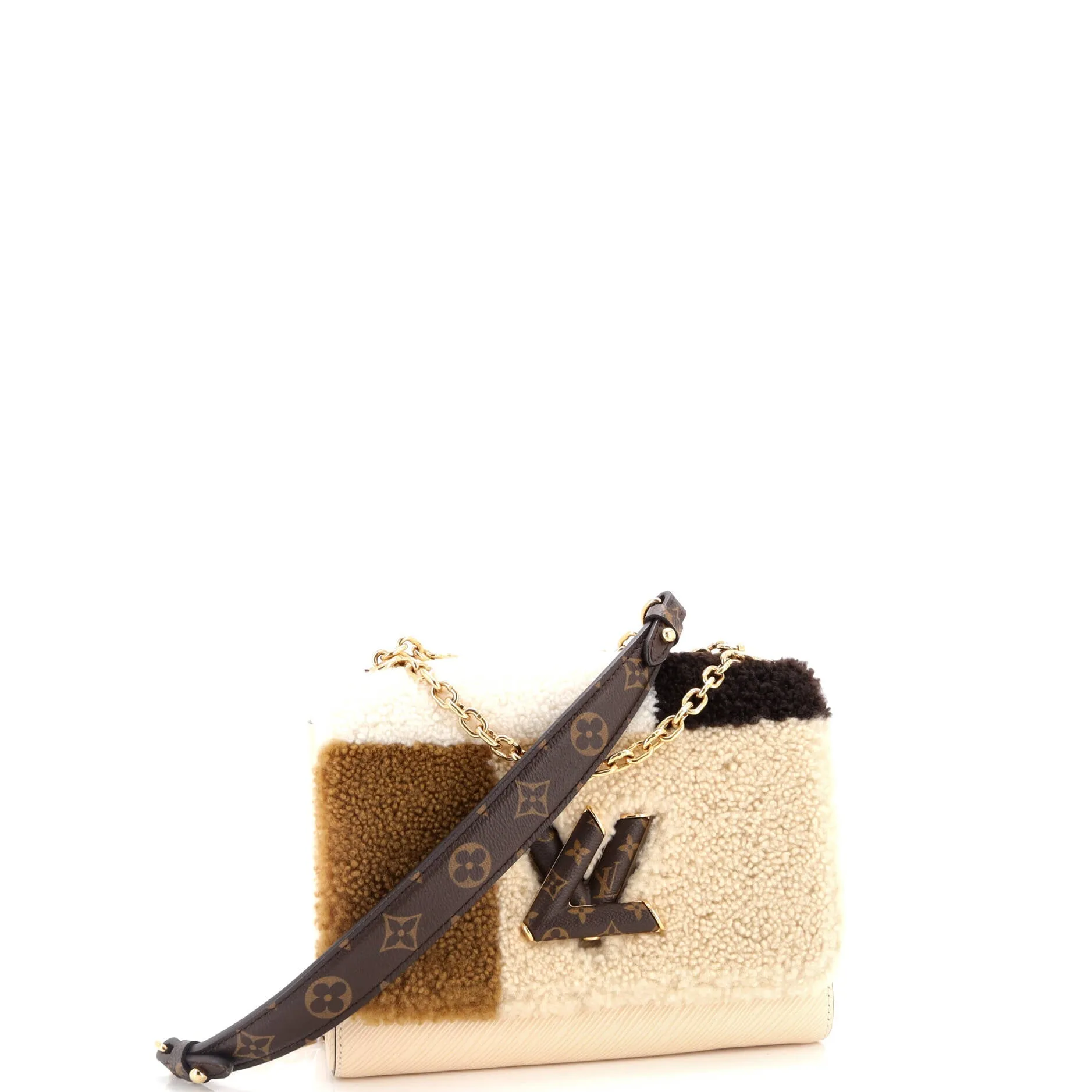 Pre-Loved Louis Vuitton Twist Handbag Teddy Fleece with Epi Leather MM sold by Zulily product image thumbnail 2