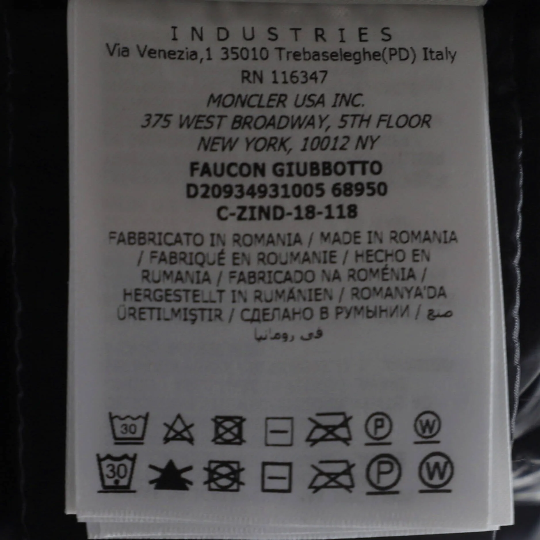 Pre-Loved Moncler Women's Faucon Hooded Puffer Coat Quilted Polyamide with Down sold by Zulily product image thumbnail 4