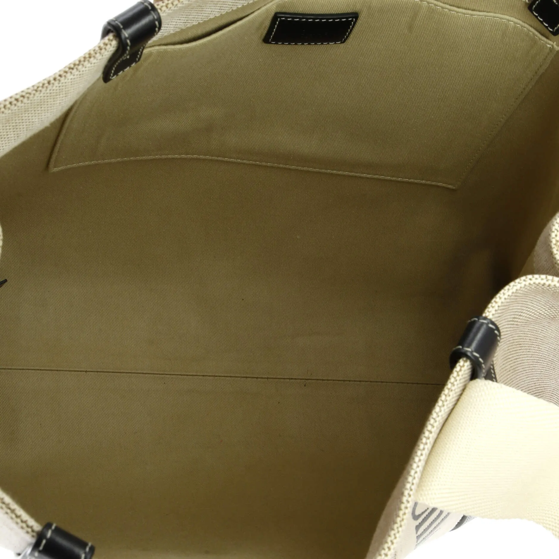 Pre-Loved Chloe Woody Tote Canvas with Leather Medium sold by Zulily product image thumbnail 5