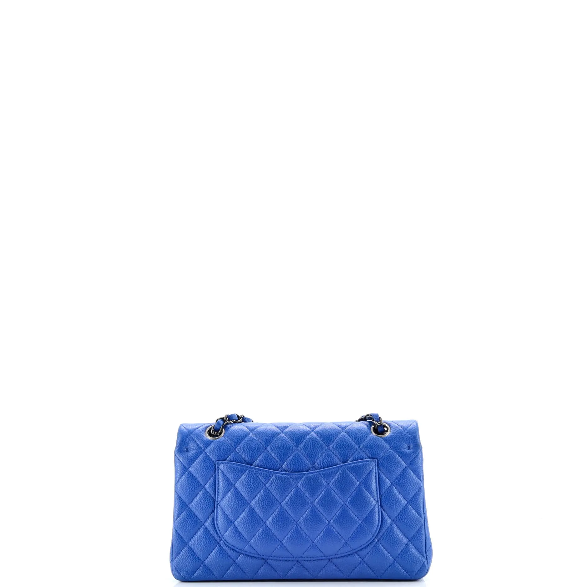 Pre-Loved Chanel Classic Double Flap Bag Quilted Caviar Medium sold by Zulily product image thumbnail 3