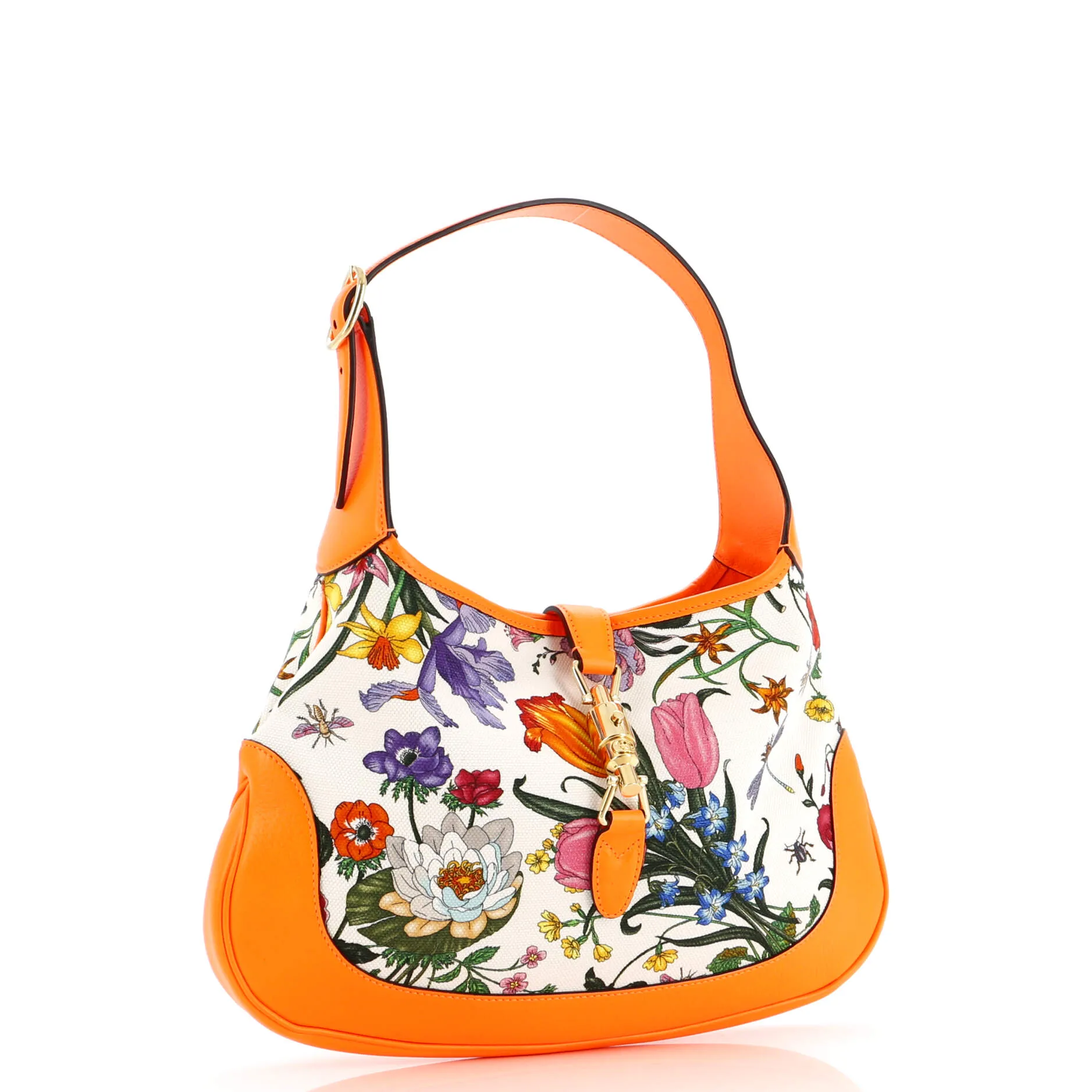 Pre-Loved Gucci Jackie Hobo Flora Canvas with Leather Medium sold by Zulily product image thumbnail 2