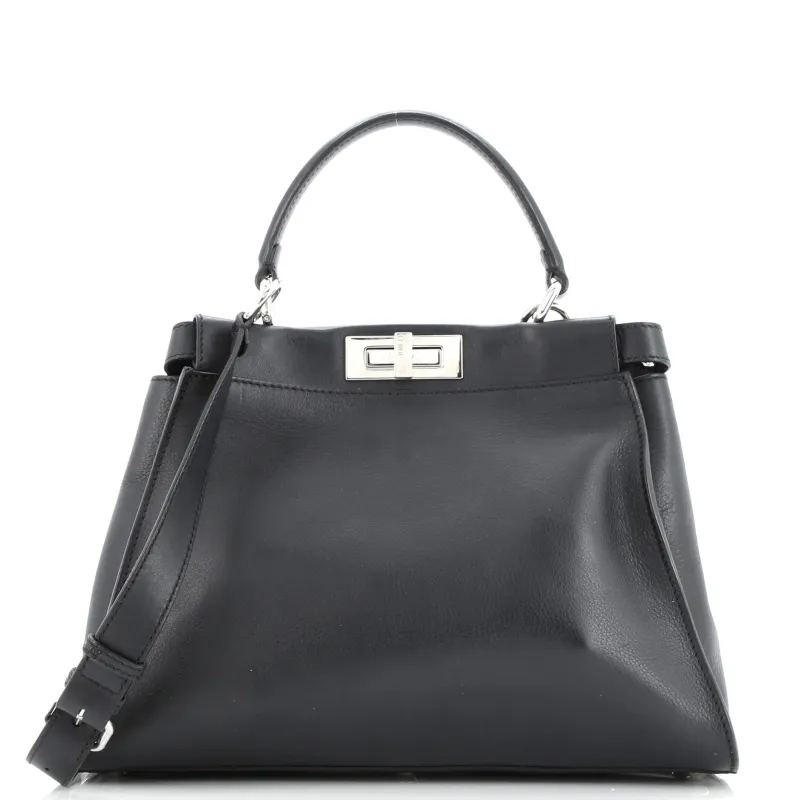 Pre-Loved Fendi Monster Peekaboo Bag Calfskin and Python Regular made by Fendi
