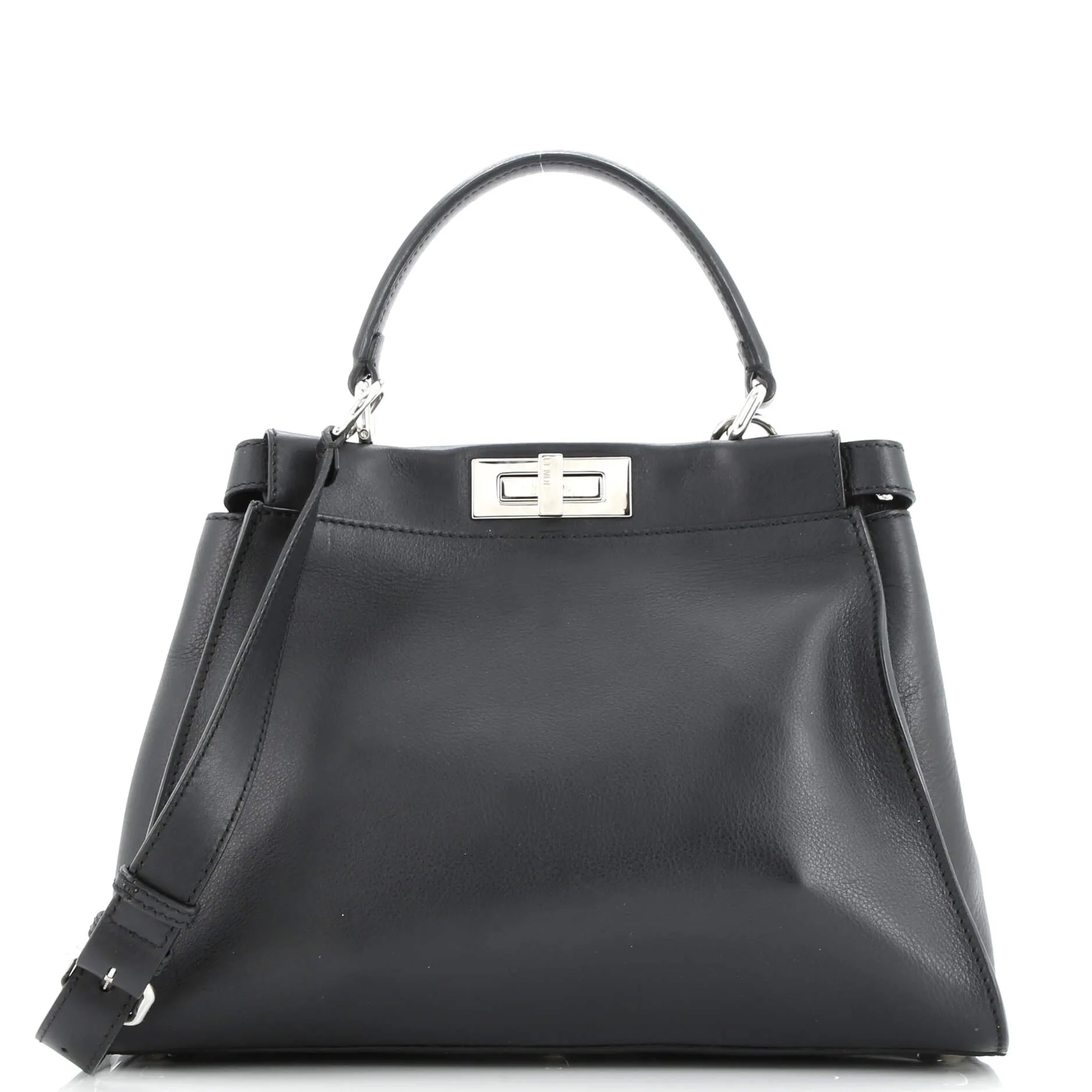 Pre-Loved Fendi Monster Peekaboo Bag Calfskin and Python Regular sold by Zulily