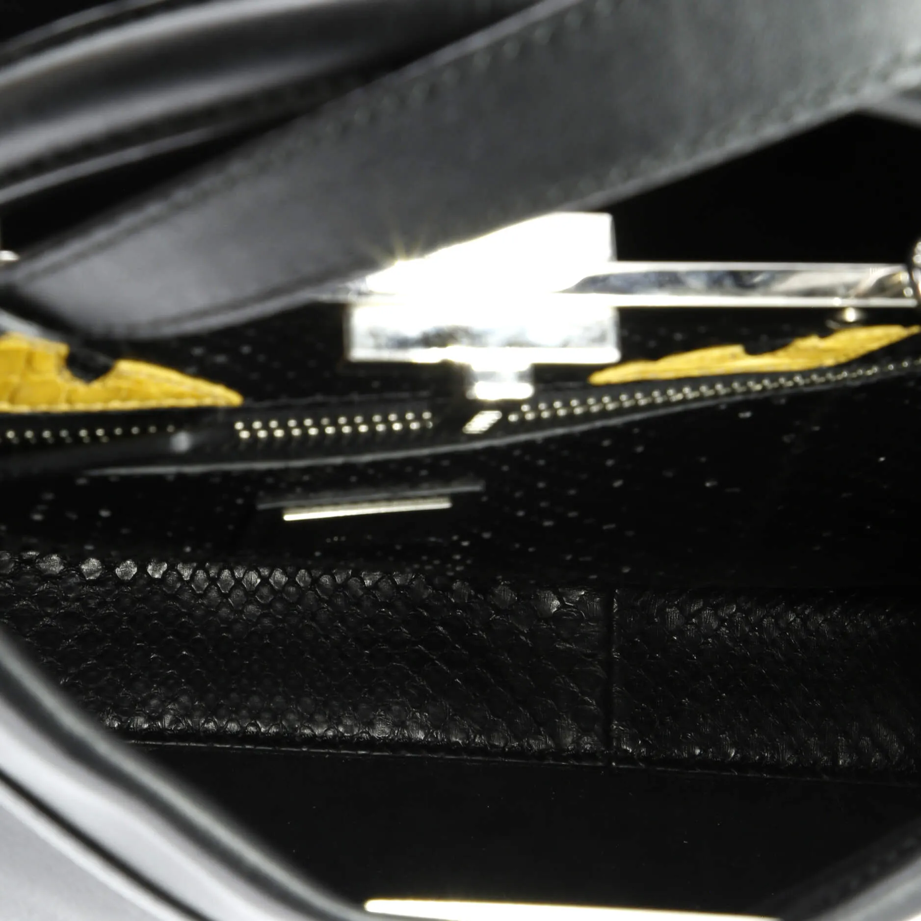 Pre-Loved Fendi Monster Peekaboo Bag Calfskin and Python Regular sold by Zulily product image thumbnail 5