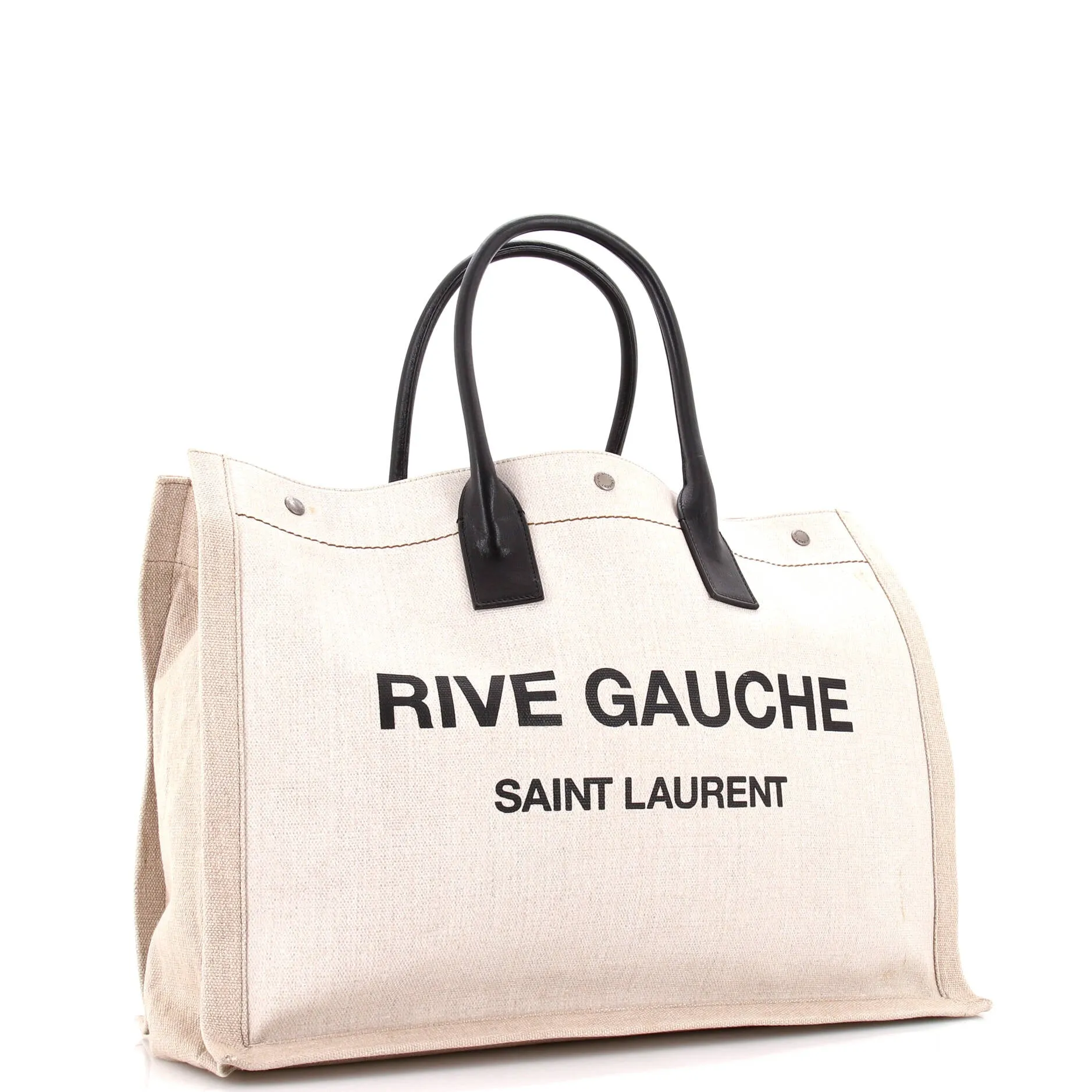 Pre-Loved Saint Laurent Rive Gauche Shopper Tote Canvas Large sold by Zulily product image thumbnail 2