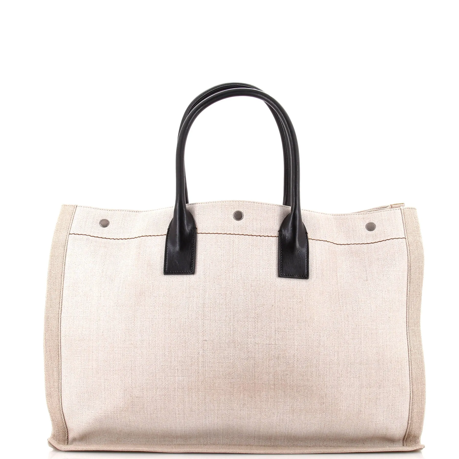 Pre-Loved Saint Laurent Rive Gauche Shopper Tote Canvas Large sold by Zulily product image thumbnail 3