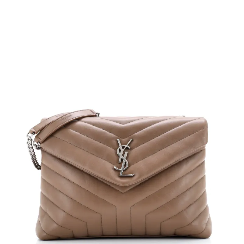 Pre-Loved Saint Laurent Loulou Shoulder Bag Matelasse Chevron Leather Medium sold by Zulily