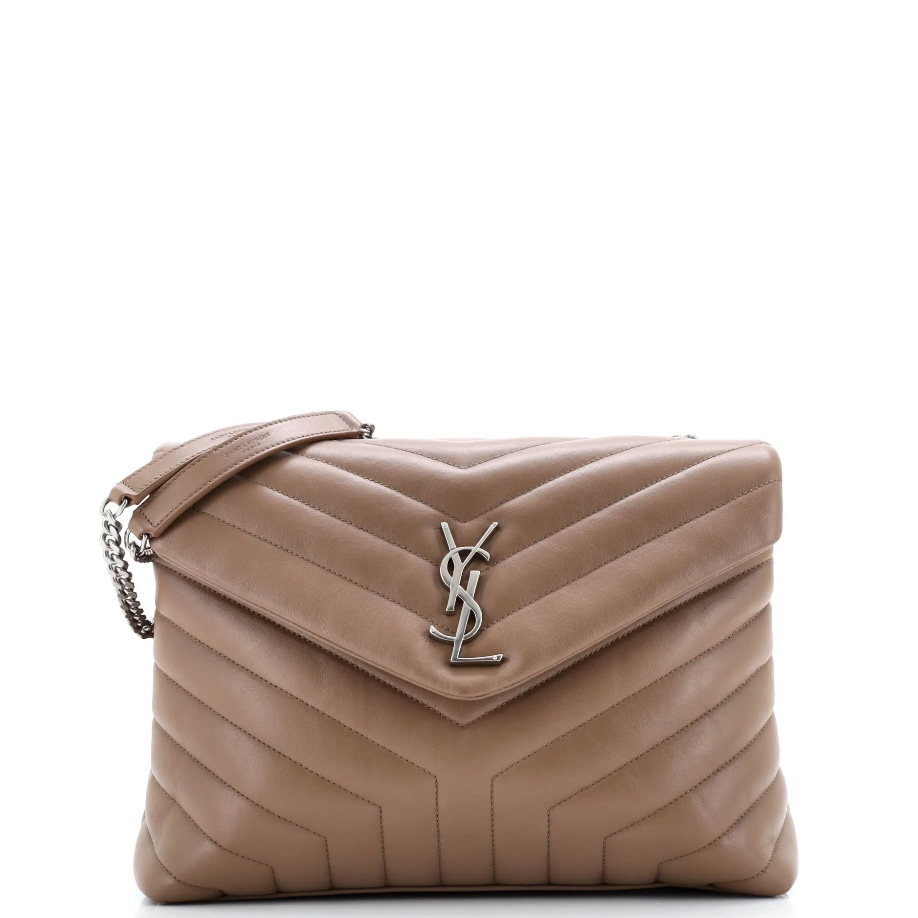 Pre-Loved Saint Laurent Loulou Shoulder Bag Matelasse Chevron Leather Medium sold by Zulily