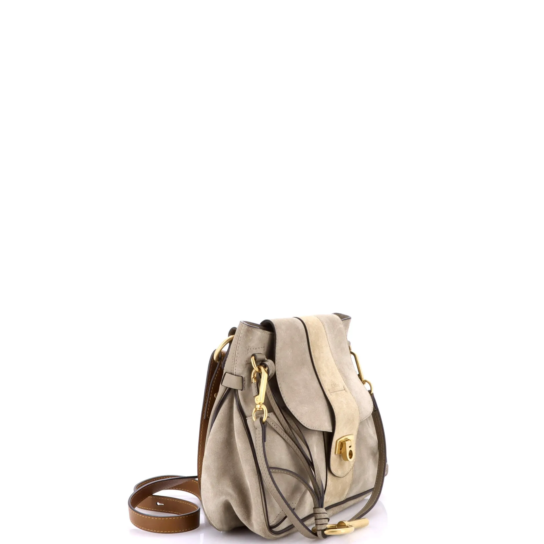 Pre-Loved Chloe Lexa Crossbody Bag Suede Small sold by Zulily product image thumbnail 2