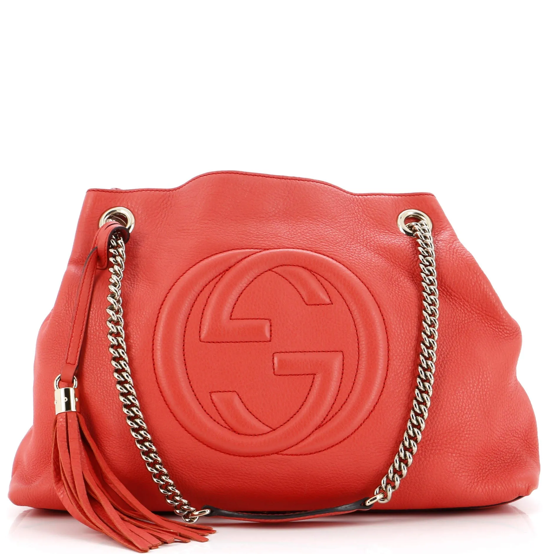 Pre-Loved Gucci Soho Chain Strap Shoulder Bag Leather Medium sold by Zulily