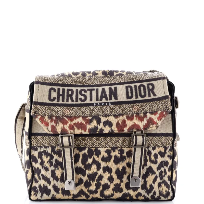 Pre-Loved Christian Dior Diorcamp Messenger Bag Embroidered Canvas sold by Zulily