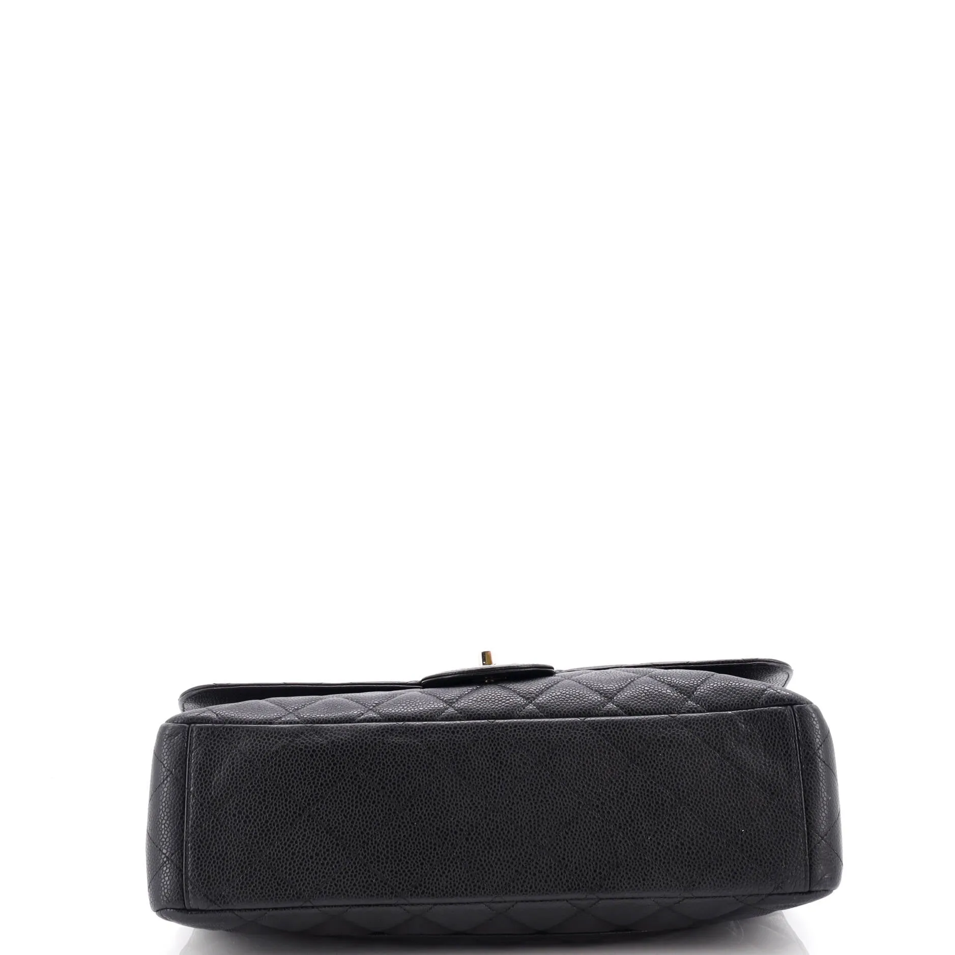 Pre-Loved Chanel Classic Single Flap Bag Quilted Caviar Maxi sold by Zulily product image thumbnail 5