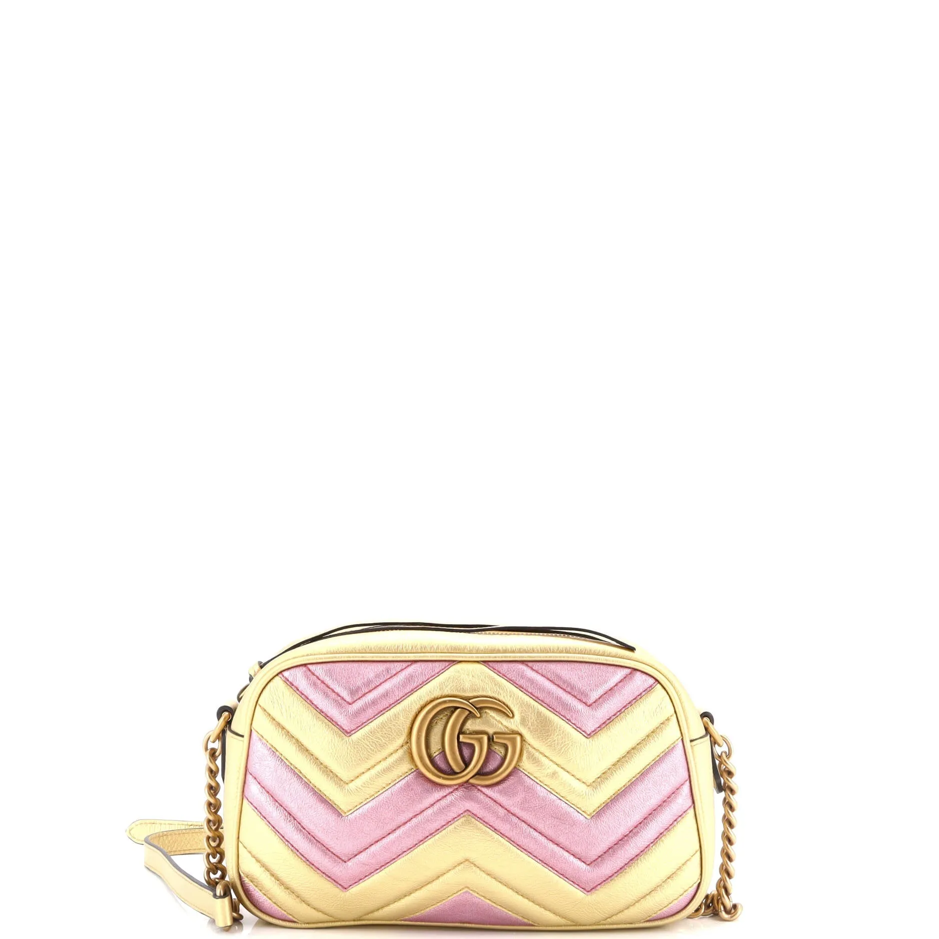 Pre-Loved Gucci GG Marmont Shoulder Bag Matelasse Leather Small sold by Zulily
