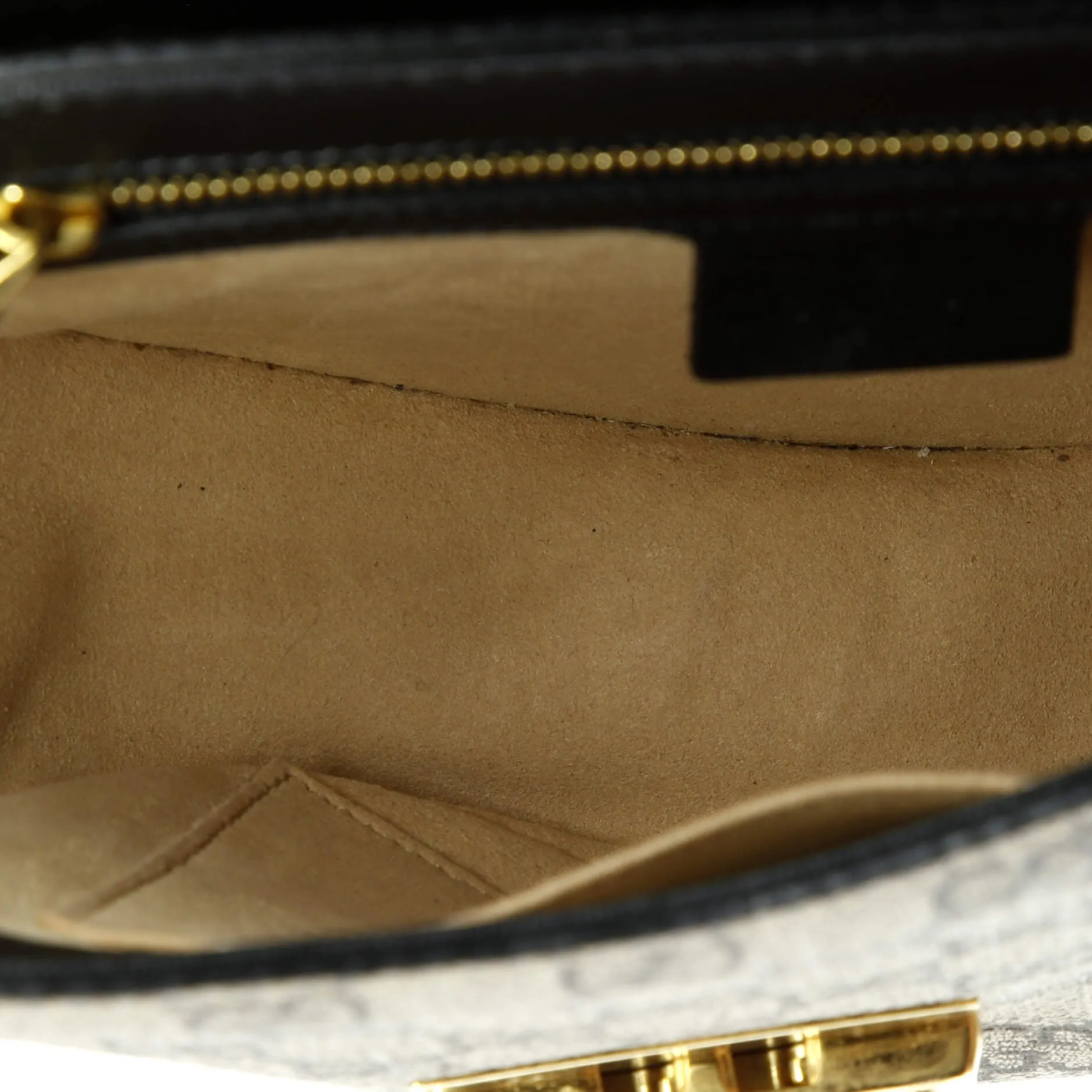 Pre-Loved Gucci Padlock Saddle Shoulder Bag GG Coated Canvas and Leather Small sold by Zulily product image thumbnail 4