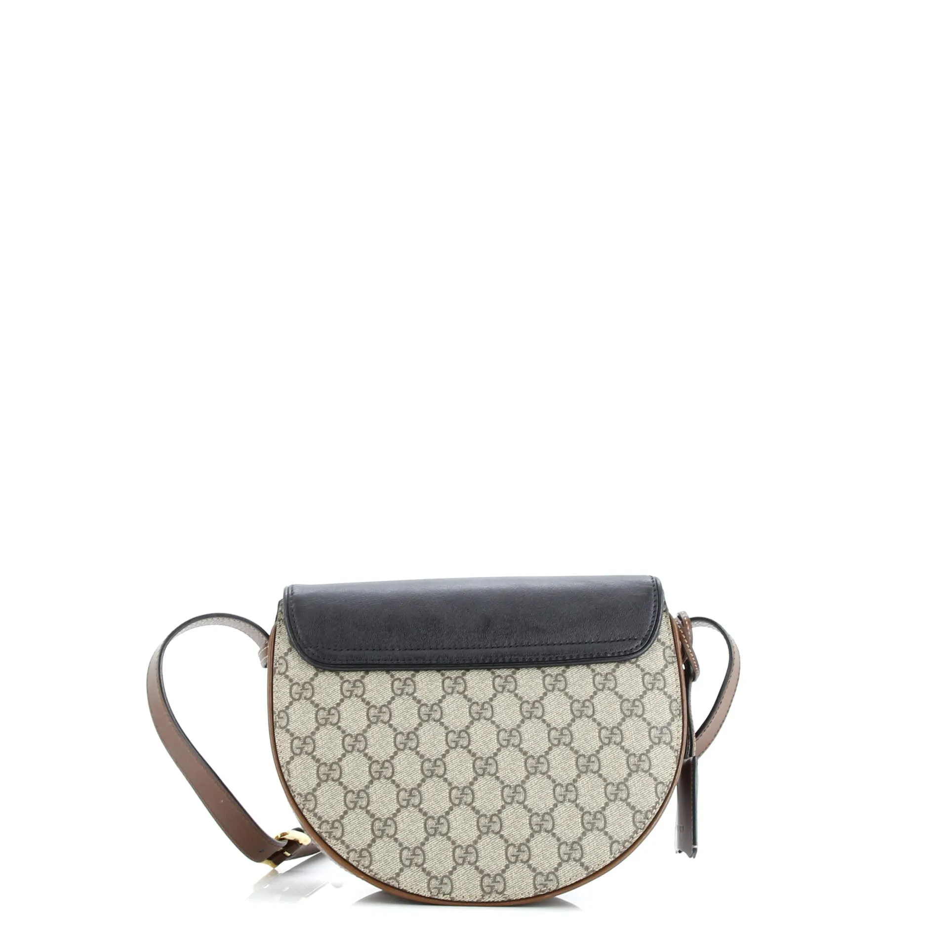 Pre-Loved Gucci Padlock Saddle Shoulder Bag GG Coated Canvas and Leather Small sold by Zulily product image thumbnail 3