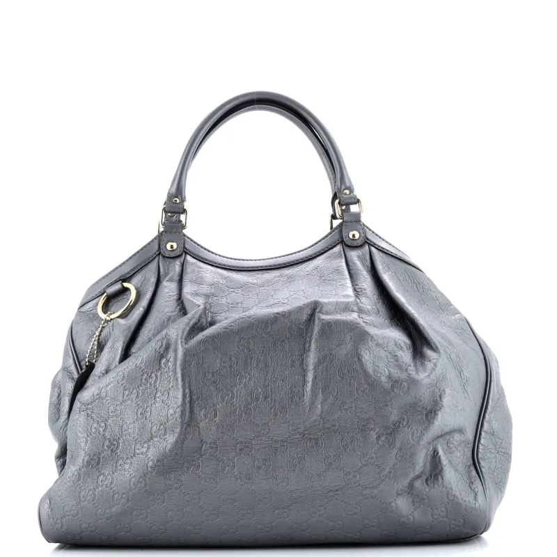 Pre-Loved Gucci Sukey Tote Guccissima Leather Large sold by Zulily