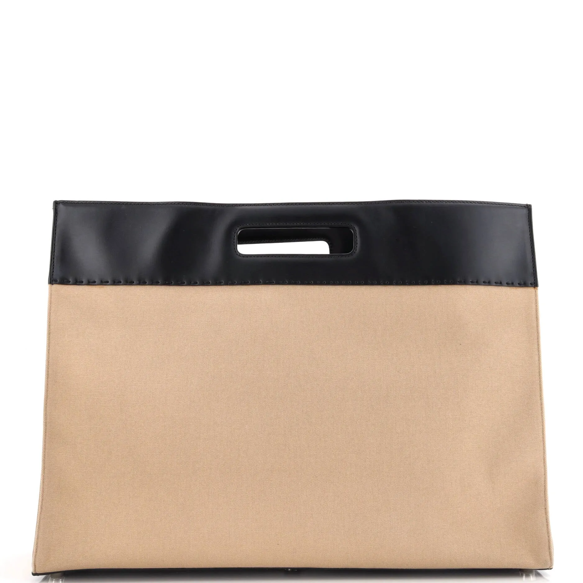 Pre-Loved Fendi Cut Out Handle Shopper Tote Canvas Large sold by Zulily product image thumbnail 3