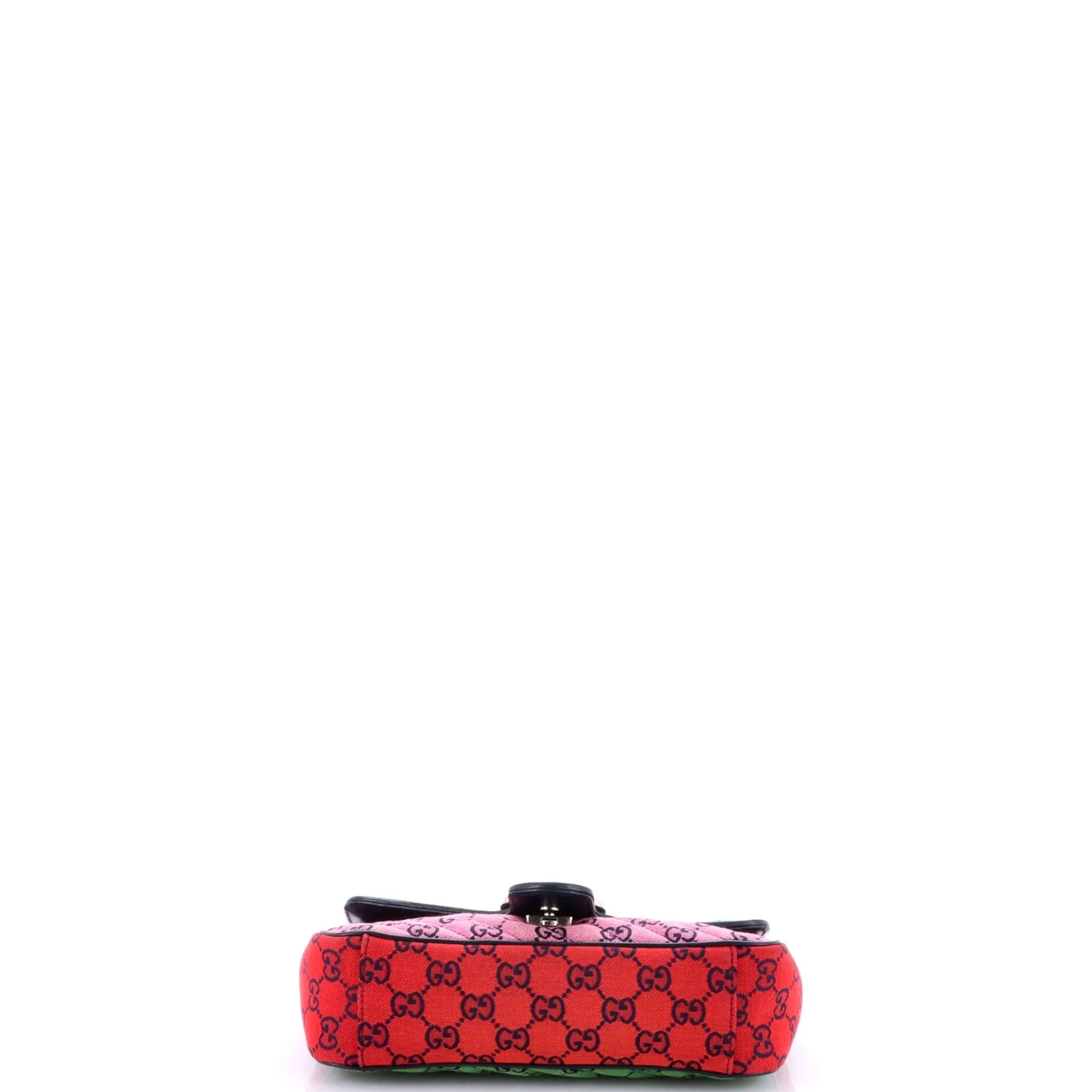 Pre-Loved Gucci GG Marmont Flap Bag Diagonal Quilted GG Canvas with Leather Small sold by Zulily product image thumbnail 4