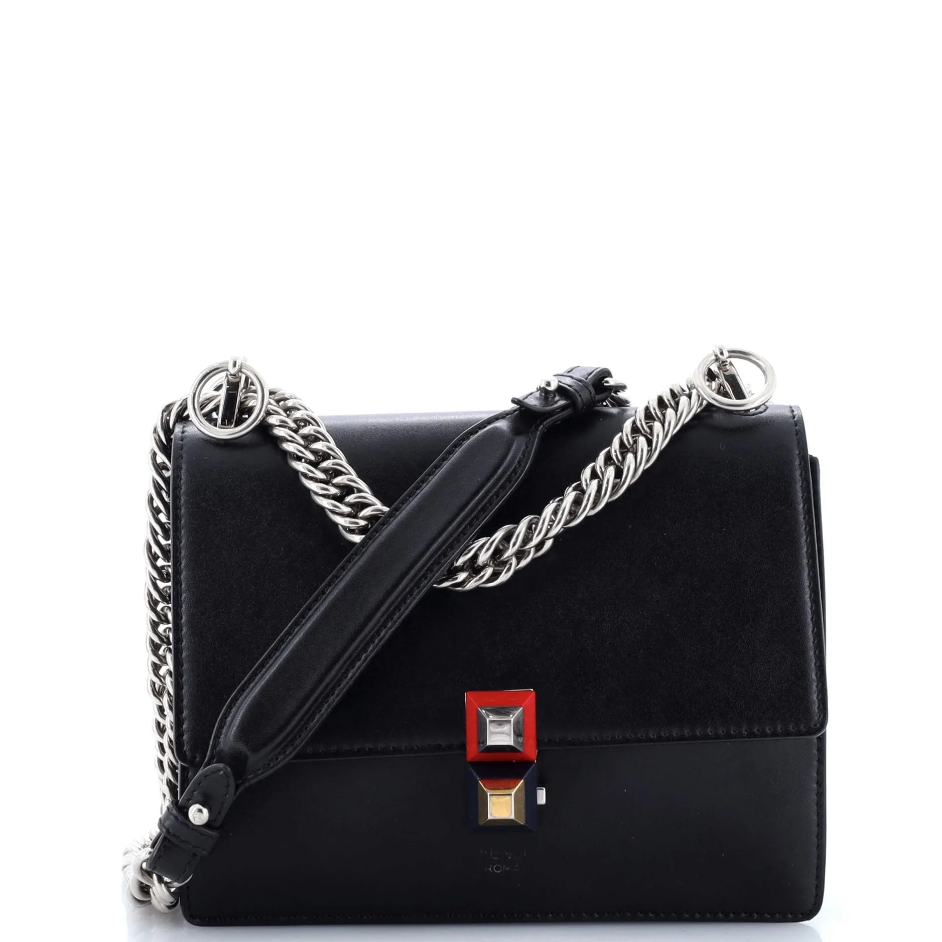 Pre-Loved Fendi Kan I Bag Leather Small sold by Zulily