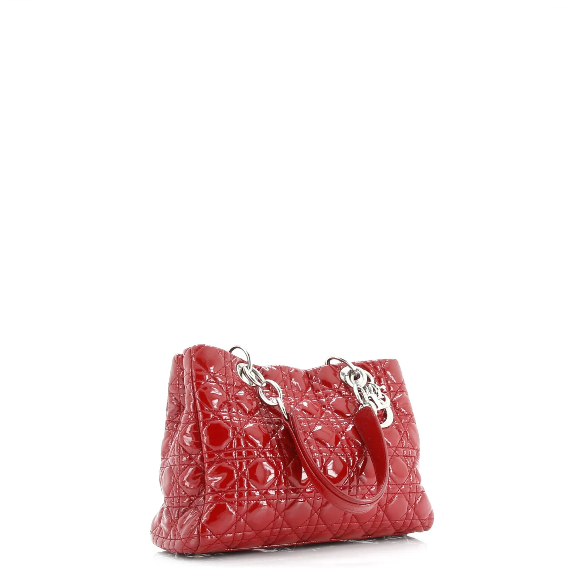 Pre-Loved Christian Dior Soft Shopping Tote Cannage Quilt Patent Small sold by Zulily product image thumbnail 2