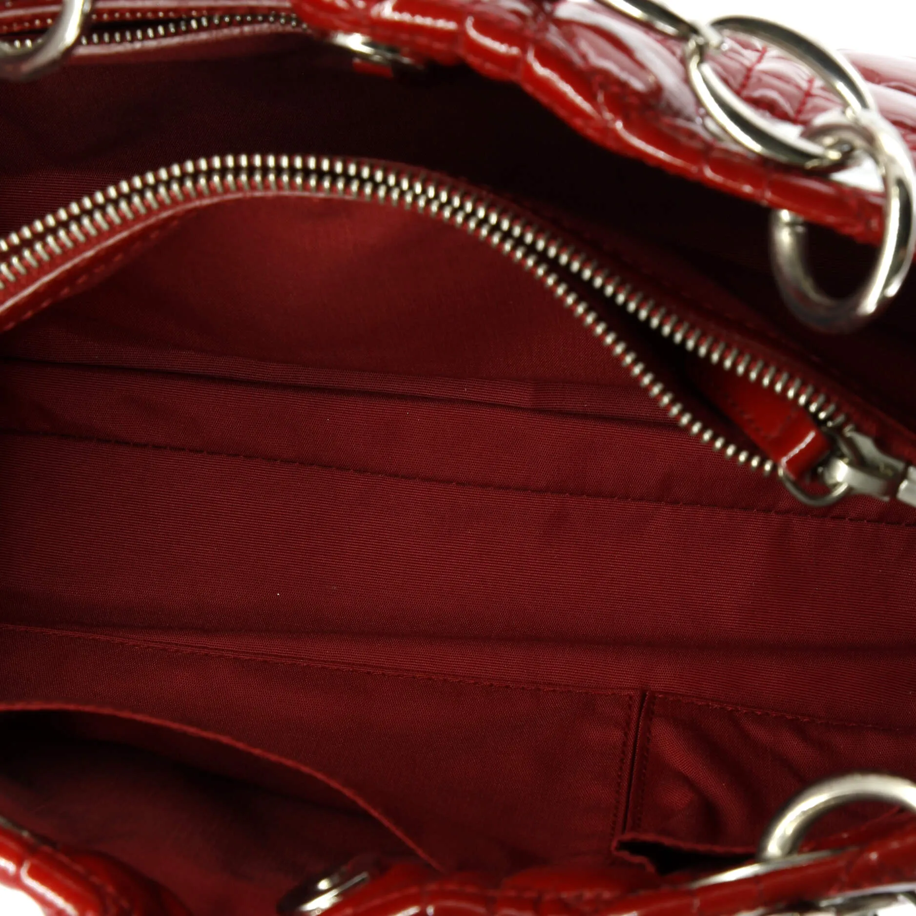 Pre-Loved Christian Dior Soft Shopping Tote Cannage Quilt Patent Small sold by Zulily product image thumbnail 5