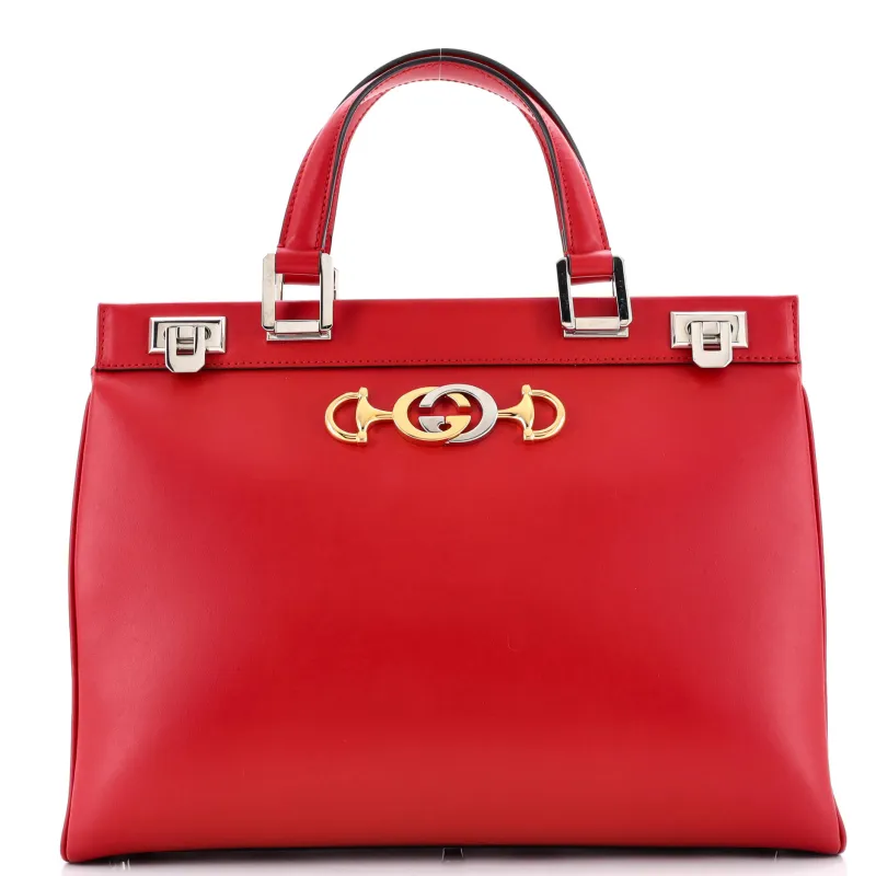 Pre-Loved Gucci Zumi Top Handle Bag Leather Medium made by Gucci