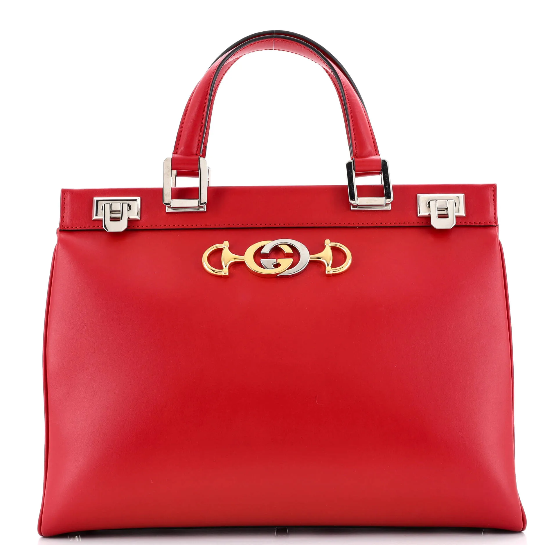 Pre-Loved Gucci Zumi Top Handle Bag Leather Medium sold by Zulily
