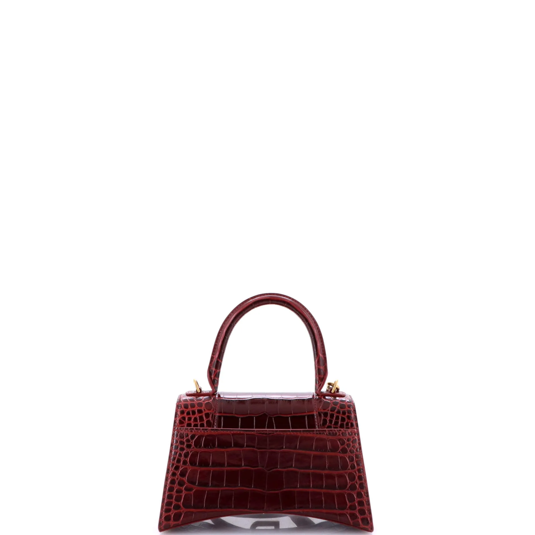 Pre-Loved Balenciaga Hourglass Top Handle Bag Crocodile Embossed Leather Small sold by Zulily product image thumbnail 3