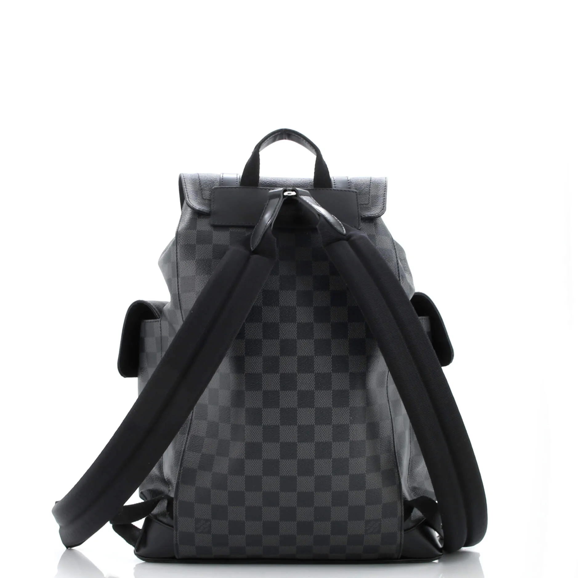 Pre-Loved Louis Vuitton Christopher Backpack Damier Graphite PM sold by Zulily product image thumbnail 3