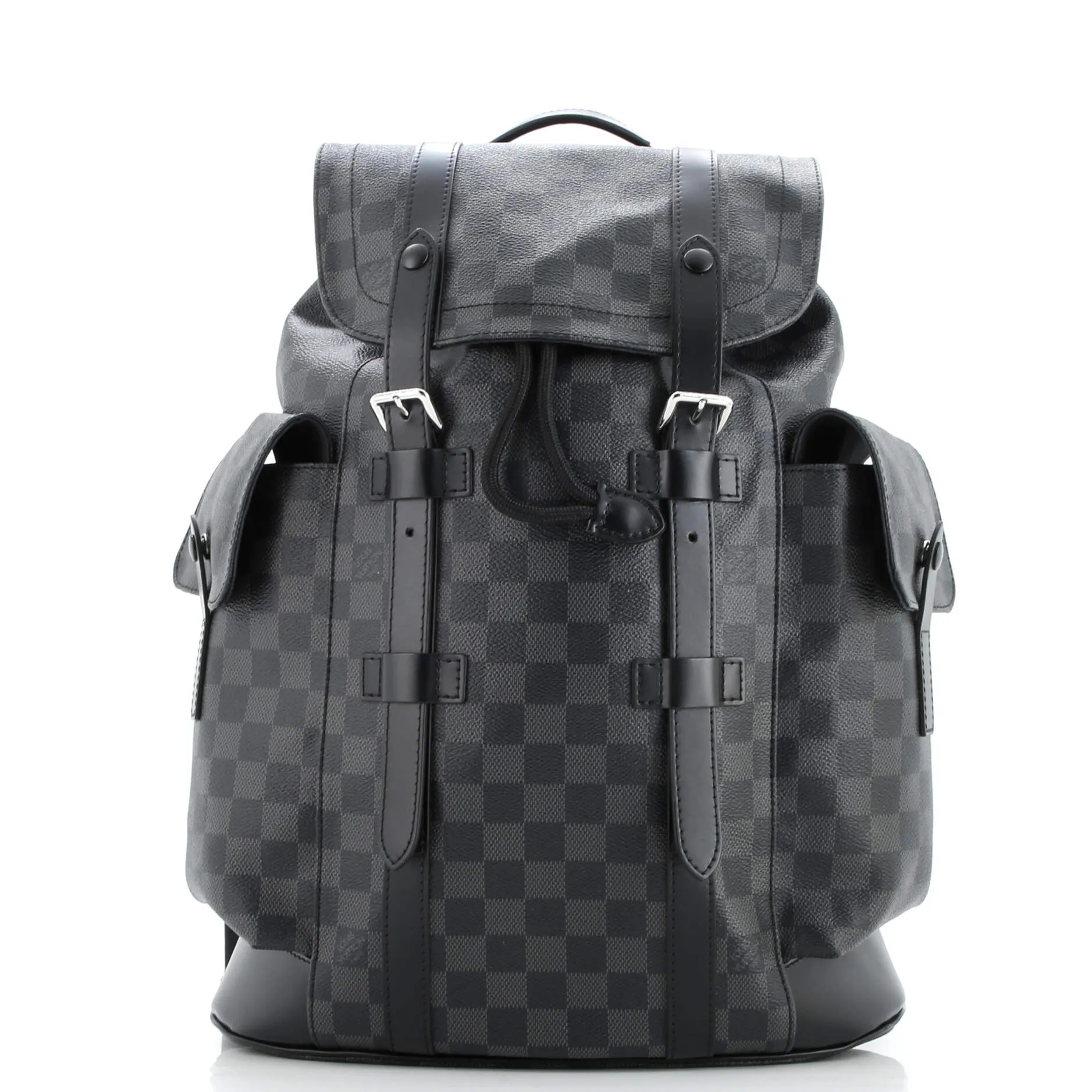 Pre-Loved Louis Vuitton Christopher Backpack Damier Graphite PM sold by Zulily