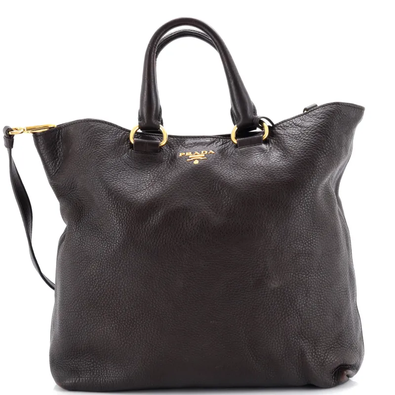 Pre-Loved Prada Convertible Shopper Tote Vitello Daino Large sold by Zulily