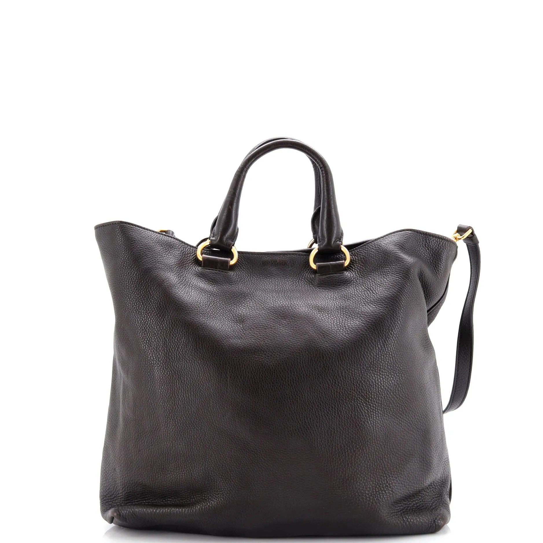 Pre-Loved Prada Convertible Shopper Tote Vitello Daino Large sold by Zulily product image thumbnail 3
