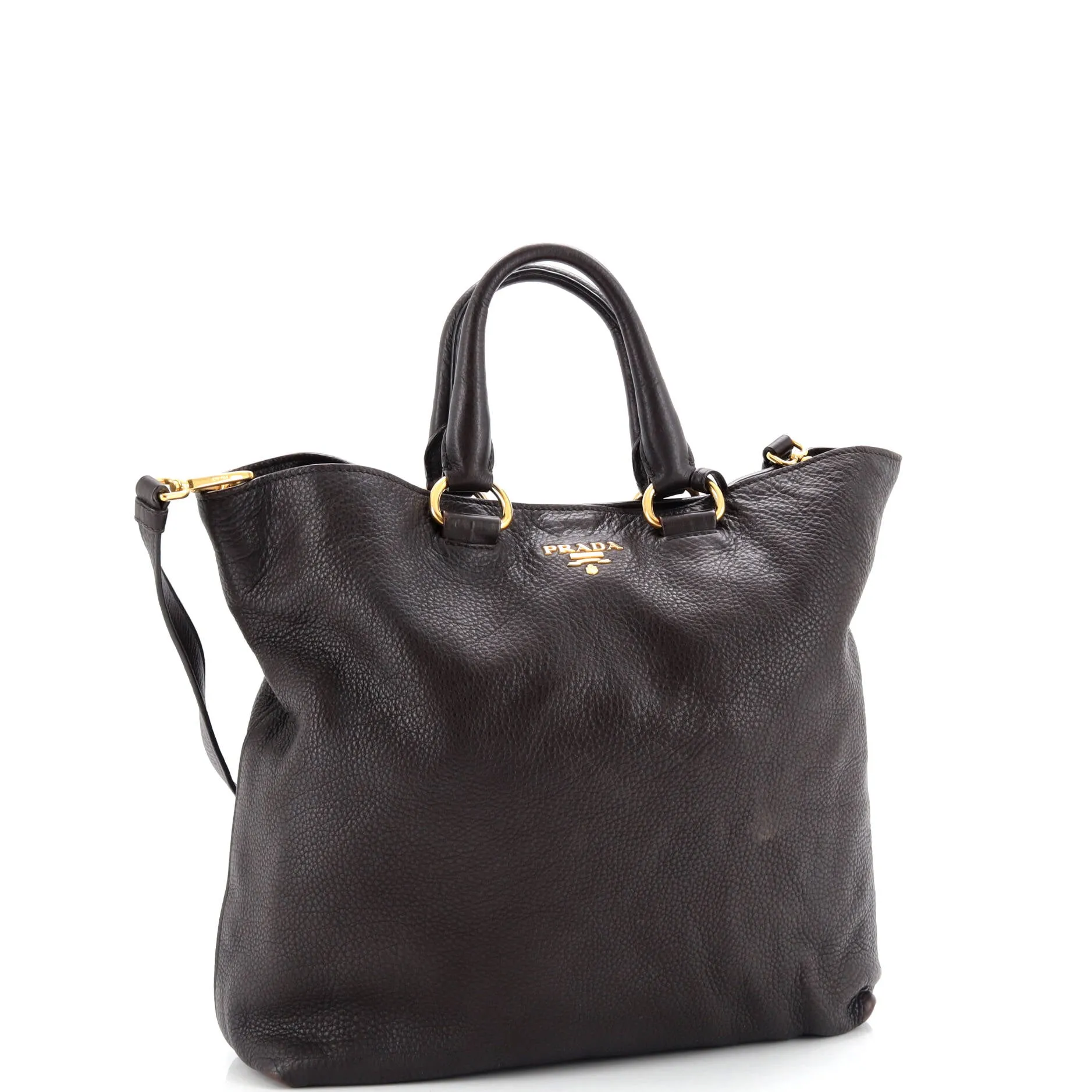 Pre-Loved Prada Convertible Shopper Tote Vitello Daino Large sold by Zulily product image thumbnail 2