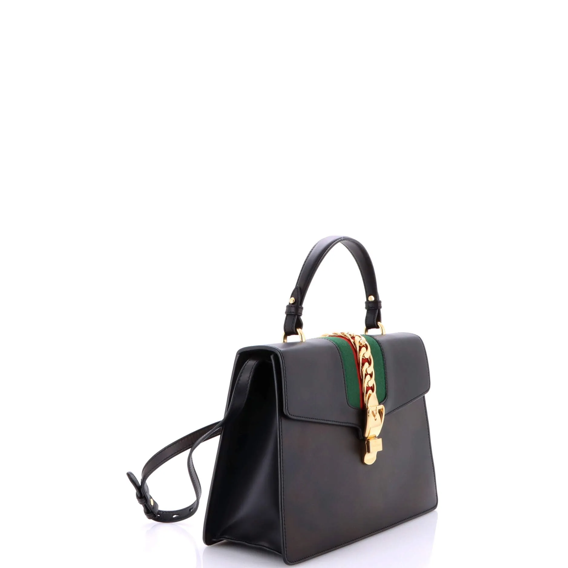 Pre-Loved Gucci Sylvie Top Handle Bag Leather Medium sold by Zulily product image thumbnail 2